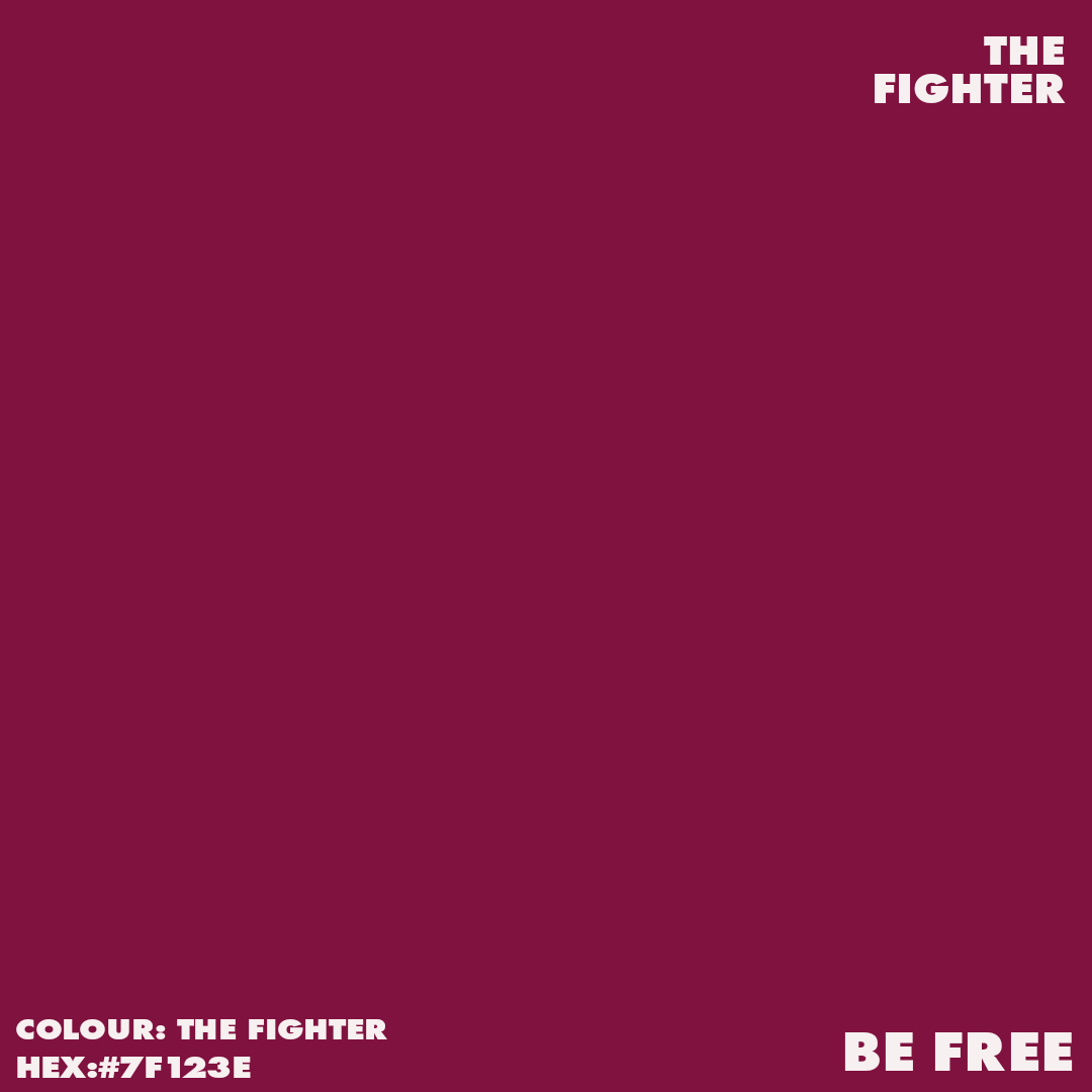 B3 THE FIGHTER Artist acrylic colour HEX 7F123E