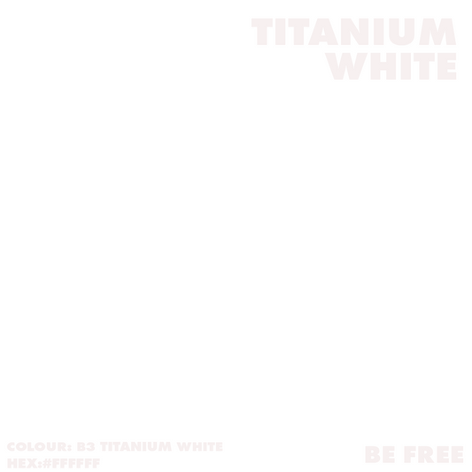 Artist Acrylic Matt Paint "BE3 TITANIUM WHITE"