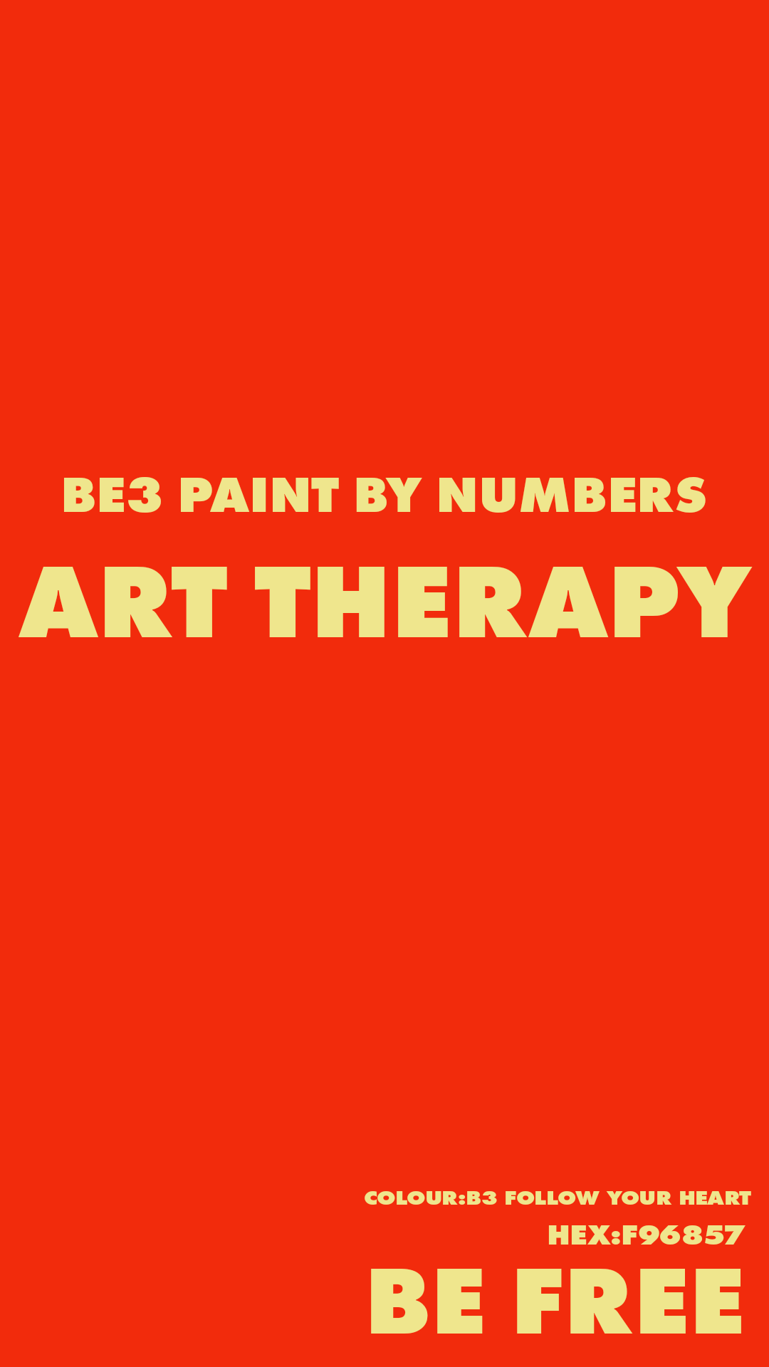 B3 colour (colour by numbers)