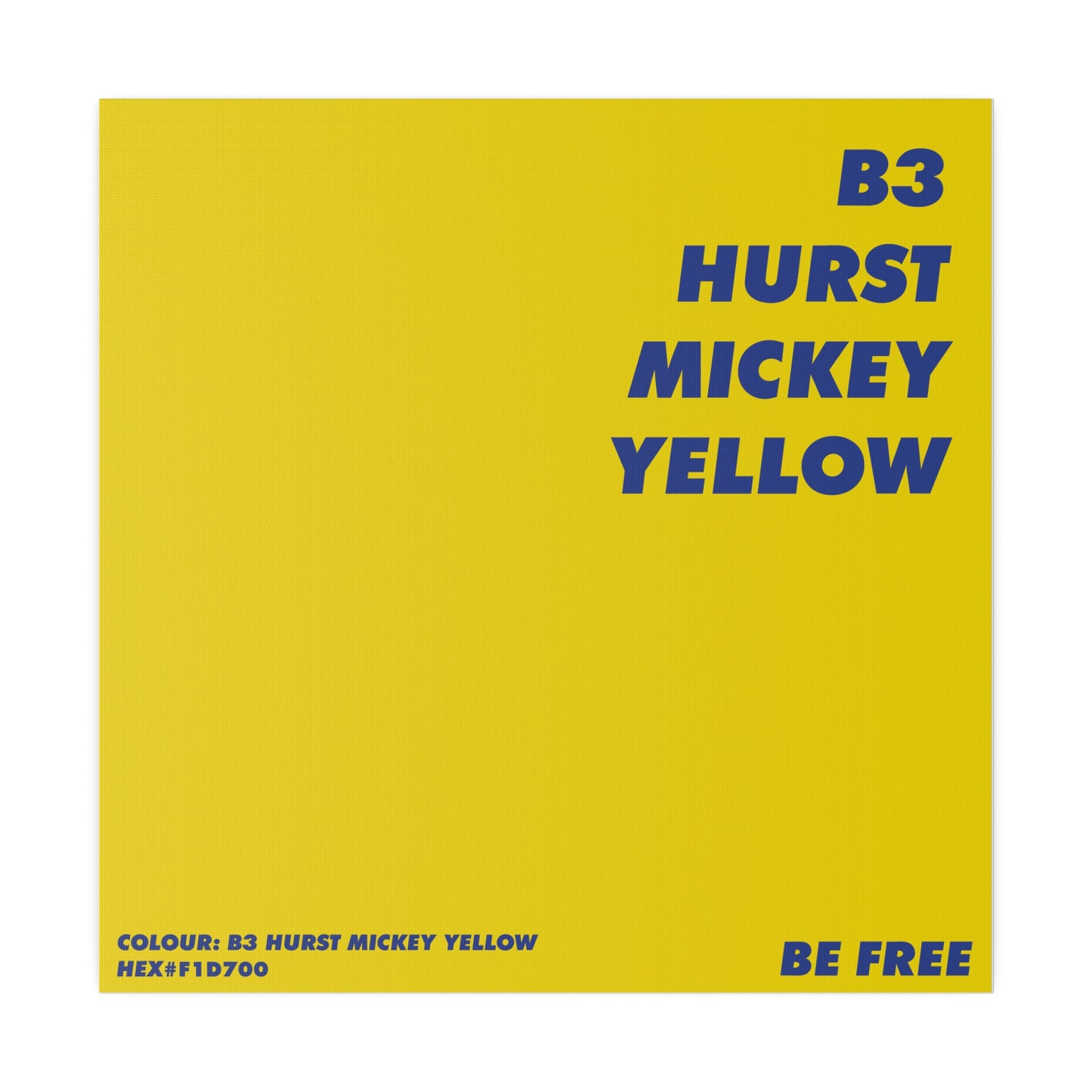 Hurst Mickey Yellow Canvas, Stretched, 0.75"