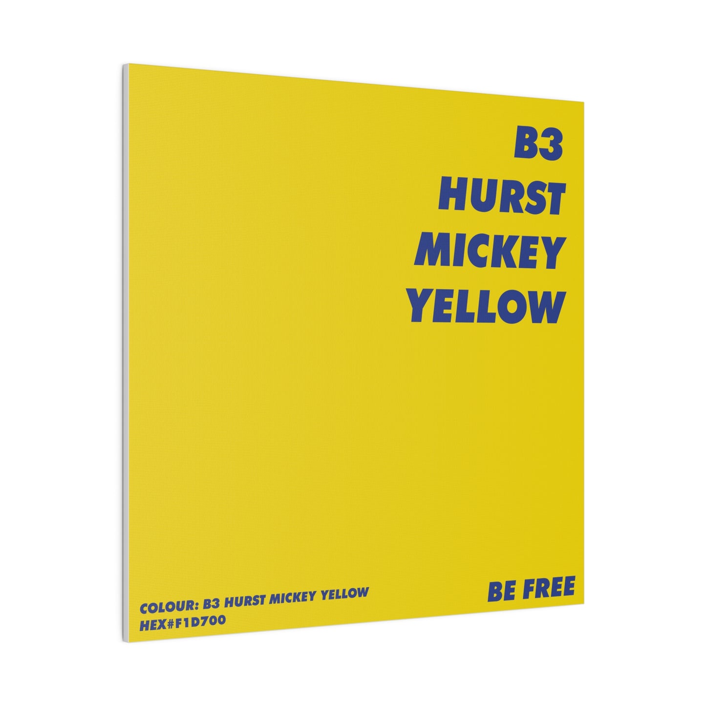 Hurst Mickey Yellow Canvas, Stretched, 0.75"