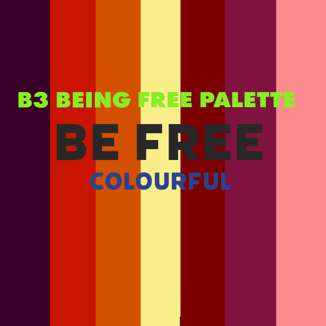 Artist Acrylic Matt Paint Set 'BE3 BEING FREE COLOUR PALETT"