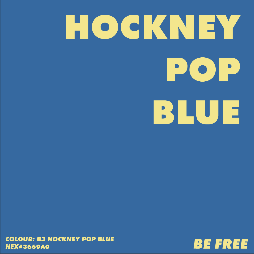 B3 HOCKNEY BLUE